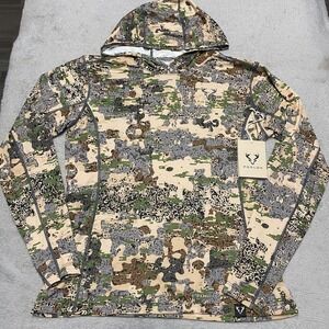 Forloh Solair Sun Hoodie Womens Large Camo Pullover Lightweight Brrr Hunting NEW